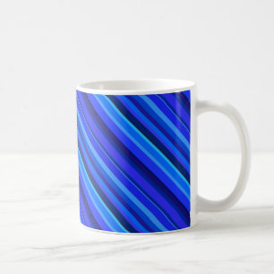 Caneca De Café Faixa diagonal azul