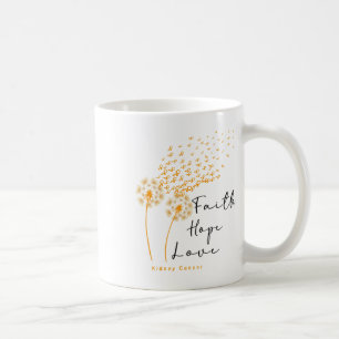 Caneca De Café Faixa Laranja Resiste Ao Cuidado Do Câncer de rim