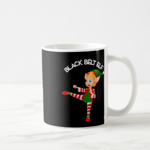 Caneca De Café Faixa Preta Elfo-taekwondo, Caratê, Jui Jitsu, Kic