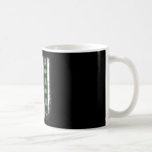 Caneca De Café faixa verde da bandeira americana conscientização 