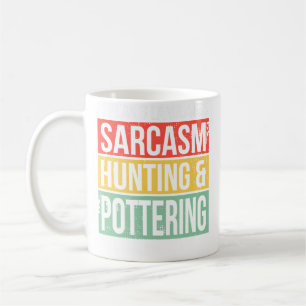 Caneca De Café Falar 3 Idiomas Sarcasmo Caça E Caça à Cerâmica