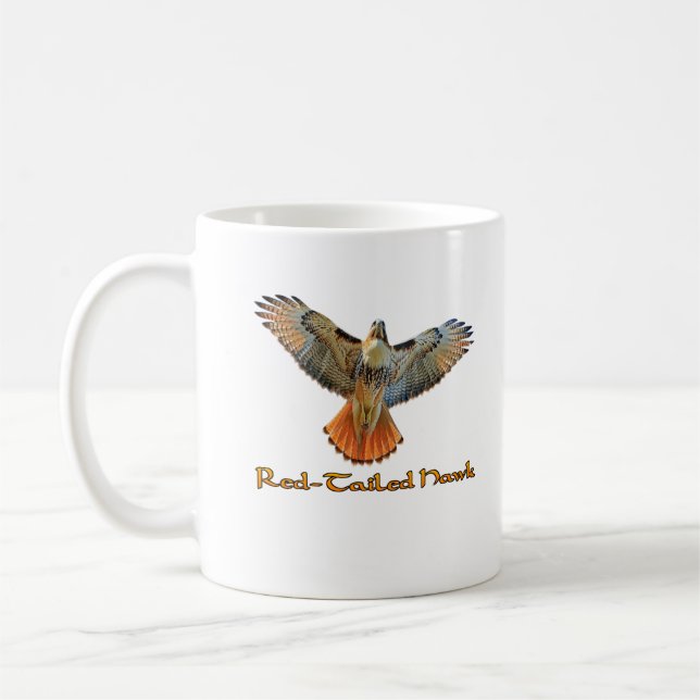 Caneca de Café Falcão-de-cauda-vermelha (Esquerda)