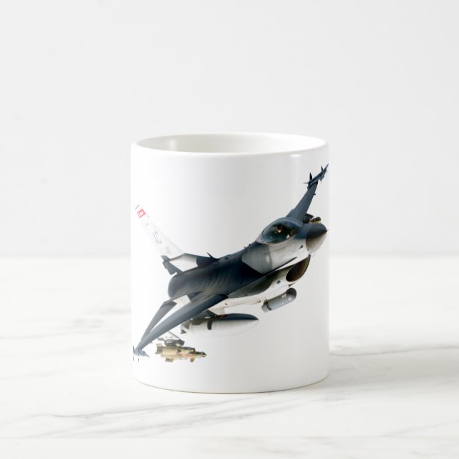 Caneca De Café Falcão F-16 de combate (Centro)