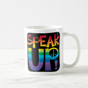 Caneca De Café Fale acima!