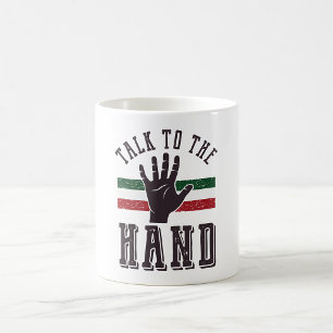 Caneca De Café Fale Com A Mão