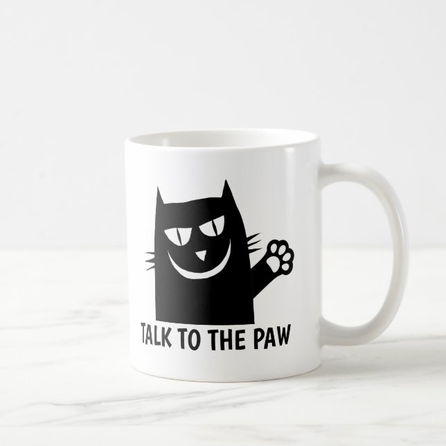 Caneca De Café FALE COM A PAW CAT Coffee Mugs (Direita)