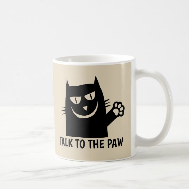 Caneca De Café FALE COM A PAW CAT Coffee Mugs (Direita)