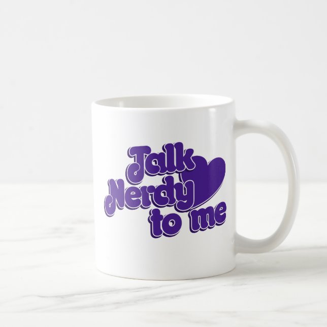 Caneca De Café Fale com Nerdy para mim (Direita)