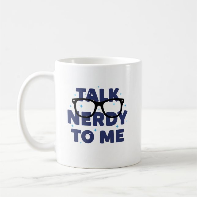 Caneca De Café Fale com Nerdy para mim. (Esquerda)