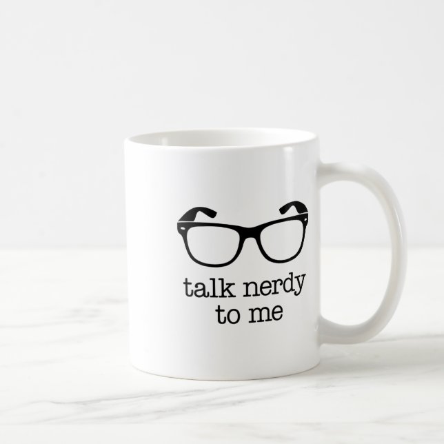 Caneca De Café Fale Comigo Com Nerdy (Direita)