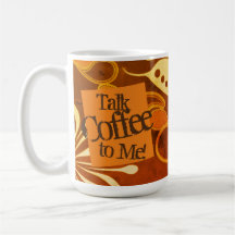 Fale Comigo Com O Café! Vintage Art Coffee Mug