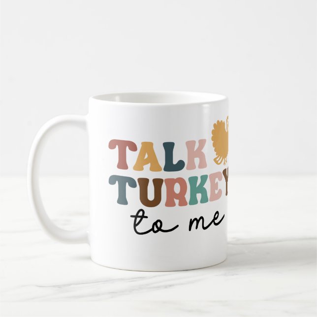 Caneca De Café Fale comigo personalizado sobre a Turquia (Esquerda)