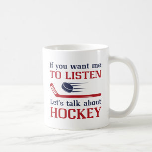 Caneca De Café Fale Sobre Hockey