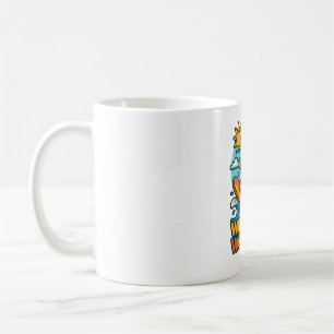 Caneca De Café Falha no Surf Wipeout Moai Chibi