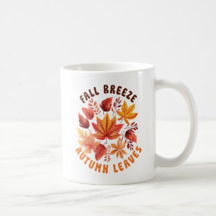 Caneca De Café Fall Breeze, Autumn Leaves - Folhagem Whimsical Fa