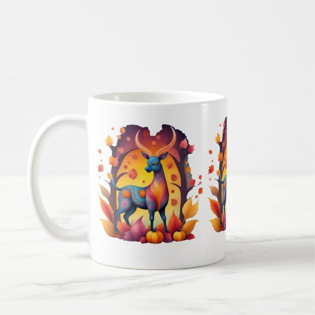 Caneca De Café Fall Deer Alebrije (Esquerda)