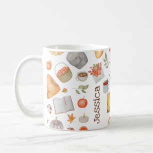 Caneca De Café Fall Vibes Autumn Decor Thankiness Personalizado