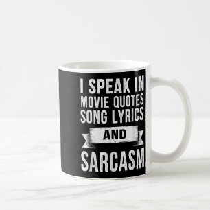Caneca De Café Falo Em Filme Citando Música Letras &amp; Sarcasmo