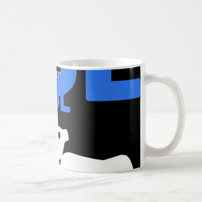 Caneca De Café Falo Fluent ASL. Sinal de Mão - Sinal de ASL - Sur (Direita)