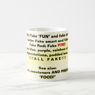 Caneca De Café Falso é falso, não é real!