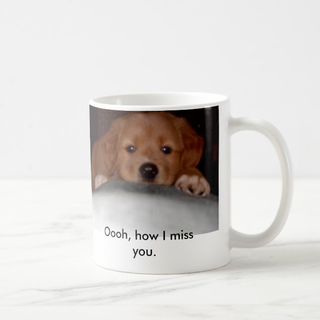 Caneca De Café Faltando o filhote de cachorro (Direita)