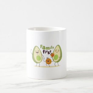 Caneca De Café Família Avocado