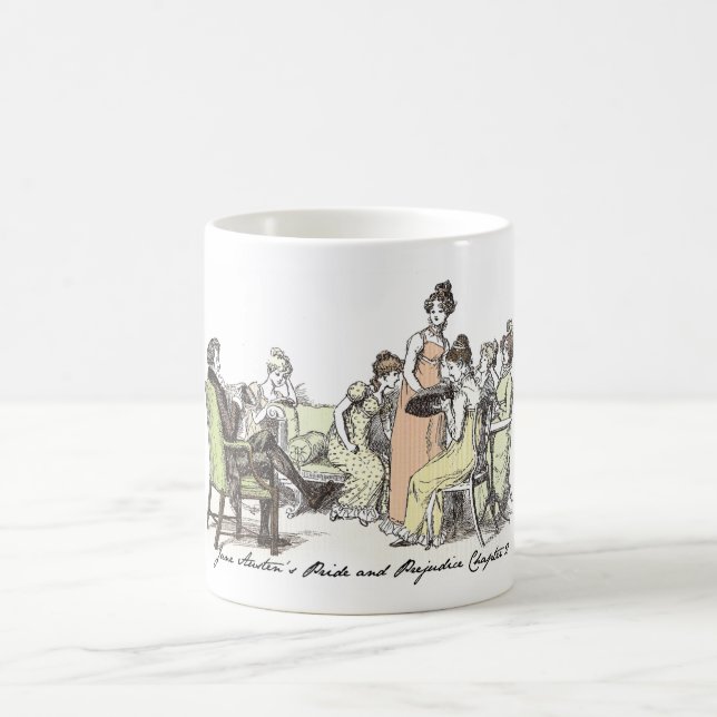 Caneca De Café Família Bennet - Orgulho e Preconceito de Jane Aus (Centro)