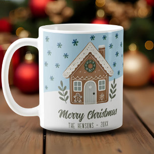Caneca De Café Família Boho Cookie House Snowflakes