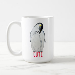 Caneca De Café Família bonita de pinguins imperadores T-Shirt