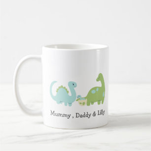 Caneca De Café Família Bonita Dino , Família de Correspondência P