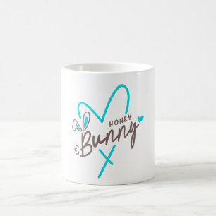 Caneca De Café Família Combinada Páscoa Honey Bunny