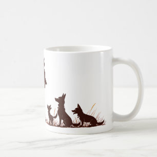 Caneca De Café Família de cães 3