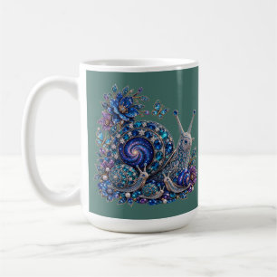 Caneca De Café Família de Caracol de Cristal Celestial – Galáxia