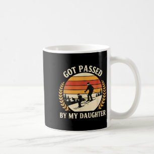 Caneca De Café Família de Esqui Vintage Foi Pisada Por Minha Filh