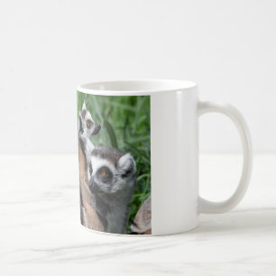 Caneca De Café Família de Lemur de Ring-tail