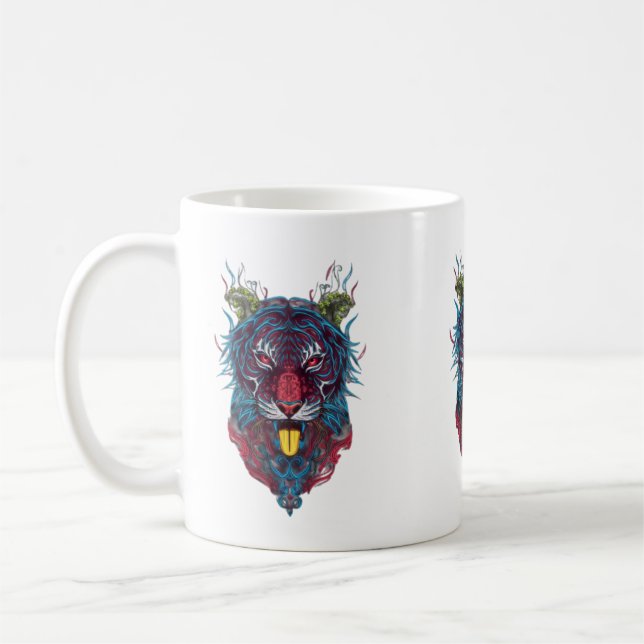 Caneca De Café Família de leões  (Esquerda)