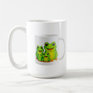 Caneca De Café Família de Sapo Fofa