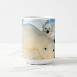 Caneca De Café Família do urso polar