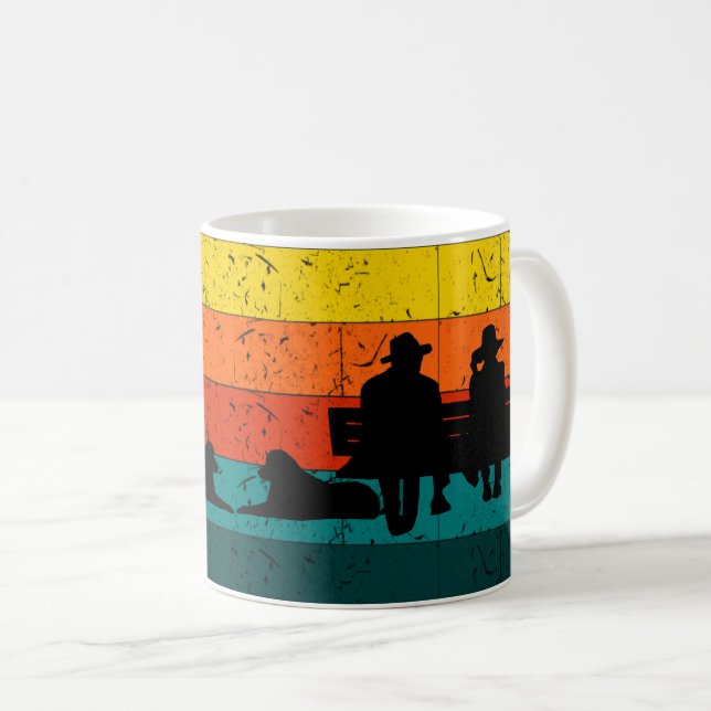Caneca De Café Família e Ligação de Animais de Companhia (Frente Esquerda)