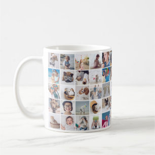 Caneca De Café Família e Pet personalizados de 30 fotos modernas