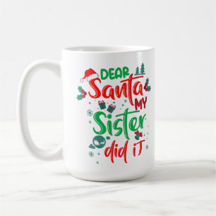 Caneca De Café Família Engraçada Caros Papais noeis Que Minha Irm