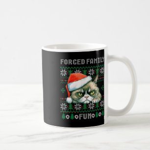 Caneca De Café Família Forçada Xmas Divertida Gente Engraçada Gat