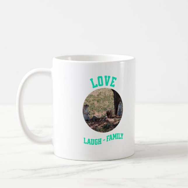Caneca De Café Família Love Laugh (Esquerda)