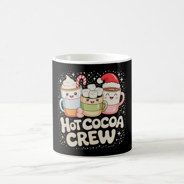 Caneca De Café Família Natal de Férias de Natal com Cacau Quente (Centro)