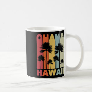 Caneca De Café Família Ohana Havaiano Retro Havaí Tropical Verão