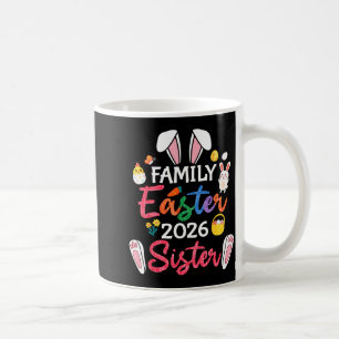 Caneca De Café Família Páscoa 2026 Irmã Orelhas de Coelho Corresp