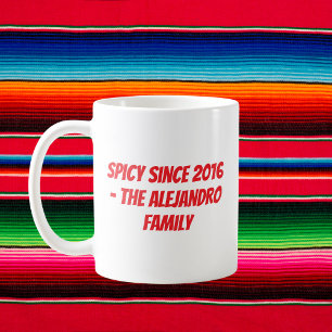 Caneca De Café Família Personalizada Cinco de Mayo