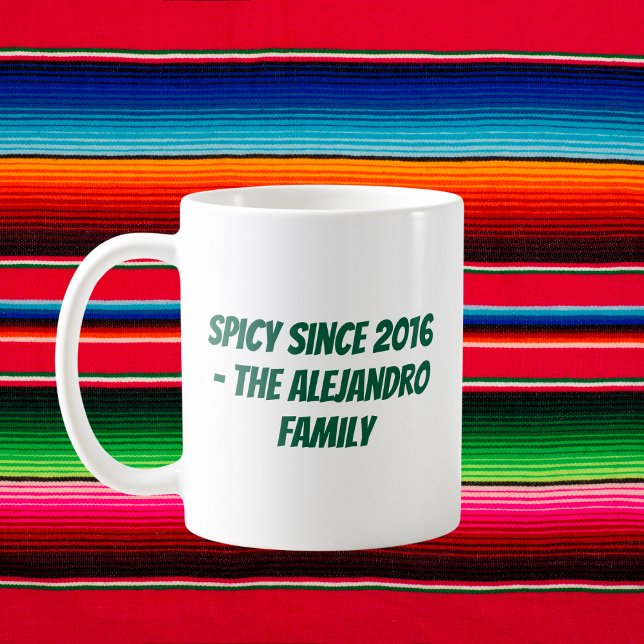 Caneca De Café Família Personalizada Cinco de Mayo (Criador carregado)