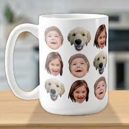 Caneca De Café Família Personalizada Face 3 Fotografias Cute Coff
