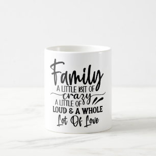 Caneca De Café Família Um Pouco De Maçã Clássica Louca